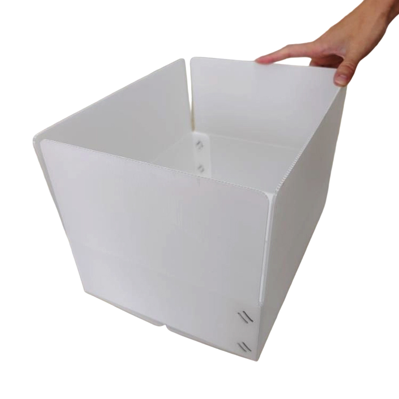 Stapelbare kleine rechthoekige PP golfkartonnen plastic doos