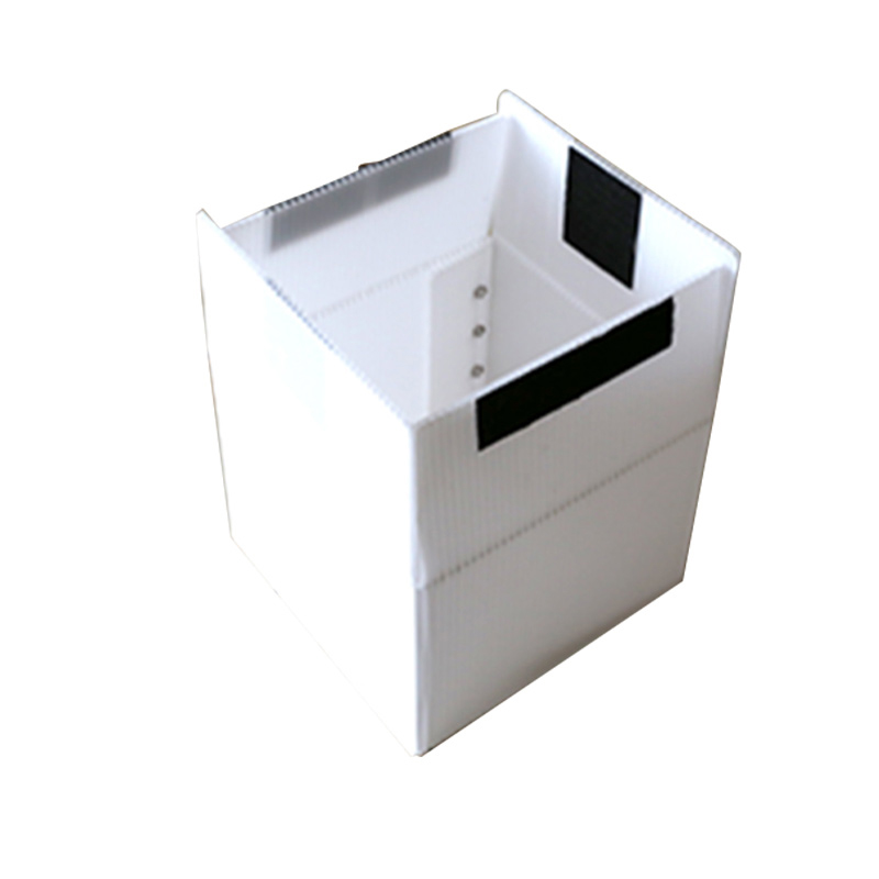 Vierkante recyclebare holle PP golfplatendoos met klittenbandsluiting